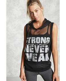 Forever 21 Active Strong Never Weak Top