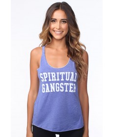 Spiritual Gangster Collegiate Tank - Royal Blue